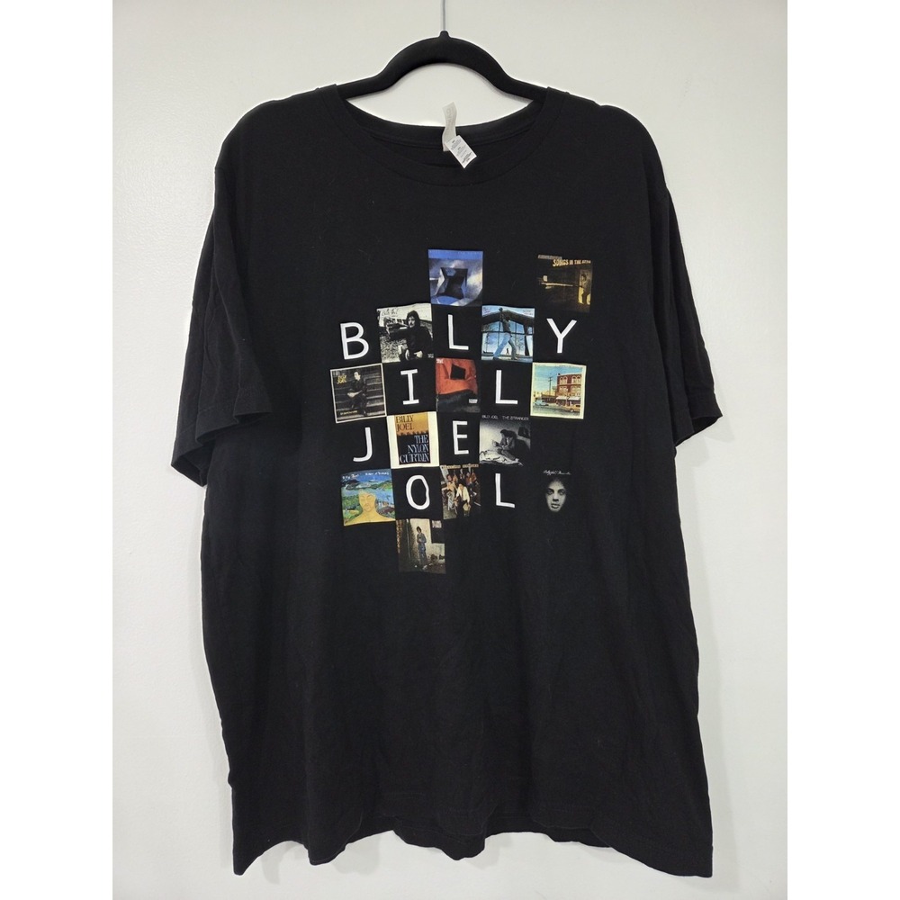 Billy Joel Band Tour T-Shirt Album Art Discography Adult Size‎ 2XL Black Unisex